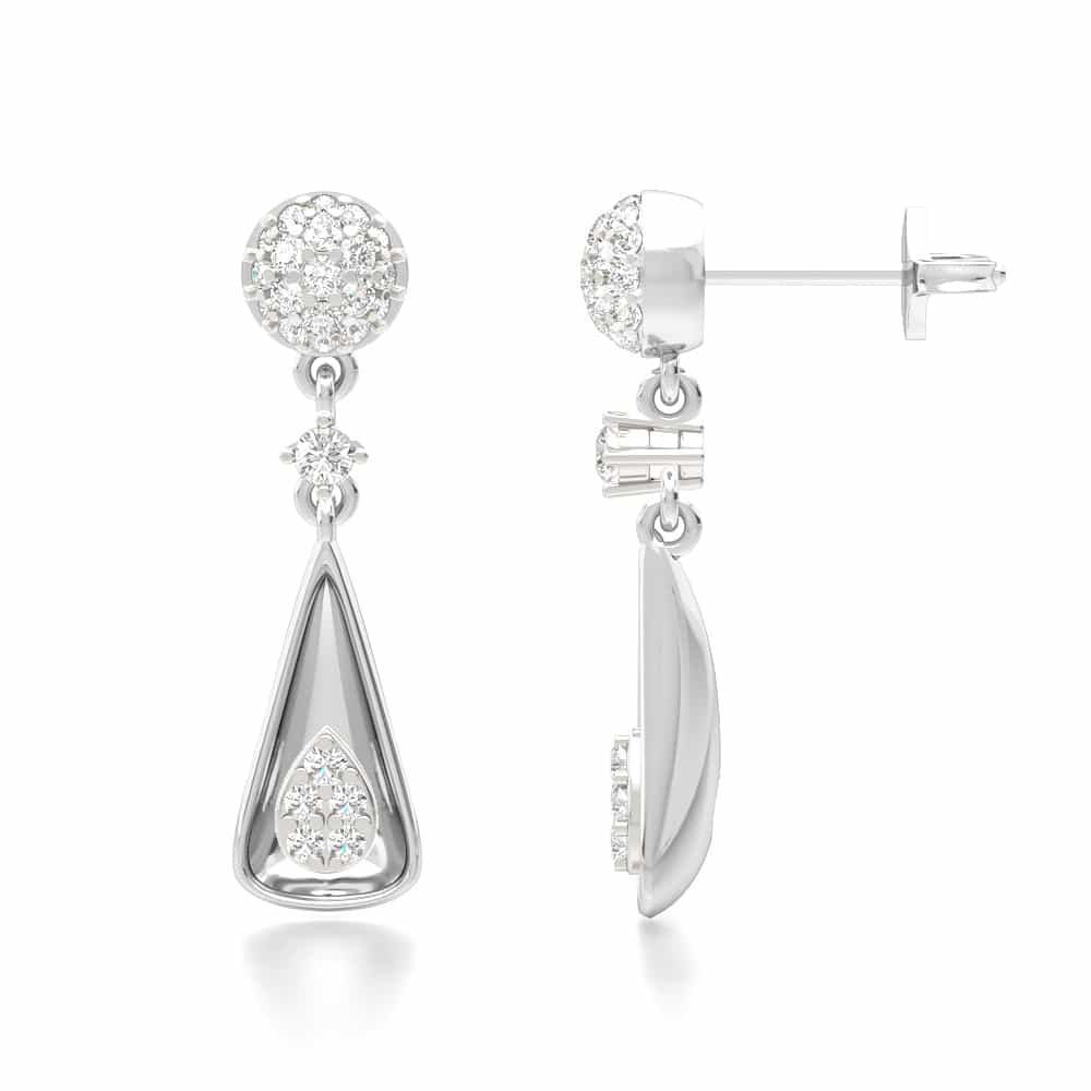 Trigon Drop Earring