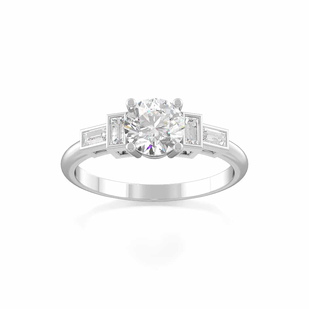 Baguette Solitaire Ring