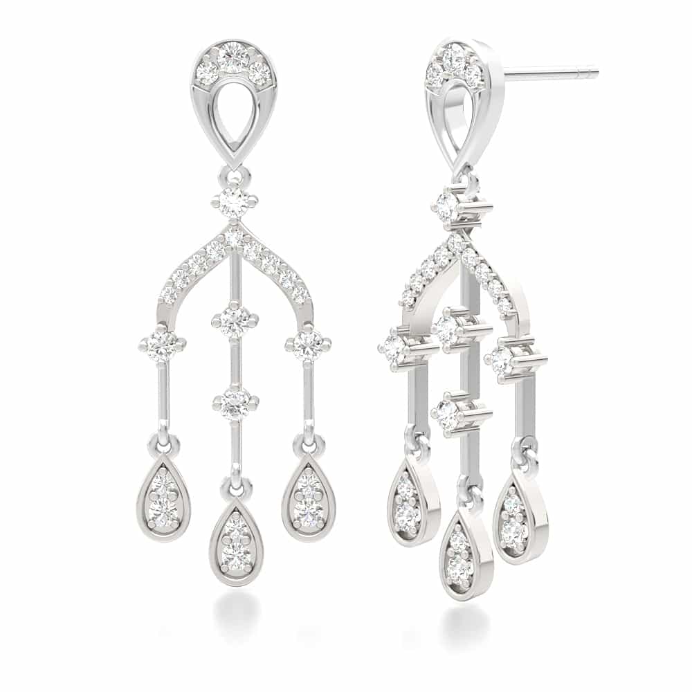 Plumeria Drop Earring