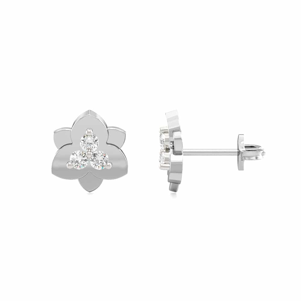 Lotus Stud Earring