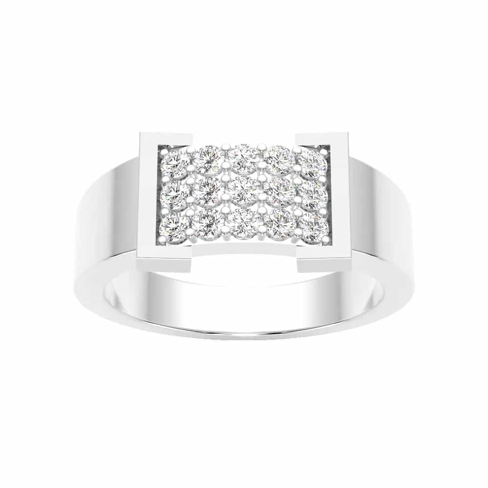Collier Diamond Ring For Him